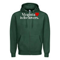 Sports Green VIRGINIA IS FOR LOVERS Zipper Hoodie - linhVisuals
