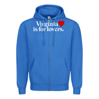 True Royal VIRGINIA IS FOR LOVERS Zipper Hoodie - linhVisuals