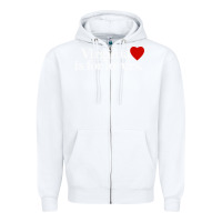 White VIRGINIA IS FOR LOVERS Zipper Hoodie - linhVisuals