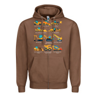 Chestnut construction excavator vehicle boys builder heavy equipment t shirt Zipper Hoodie - linhVisuals