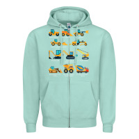 Construction Excavator Vehicle Boys Builder Heavy Equipment T Shirt Zipper Hoodie | Teevron