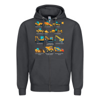 Smoke construction excavator vehicle boys builder heavy equipment t shirt Zipper Hoodie - linhVisuals