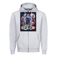 Heather Grey wrld legend of music rap Zipper Hoodie - linhVisuals