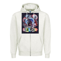 Oatmeal Heather wrld legend of music rap Zipper Hoodie - linhVisuals