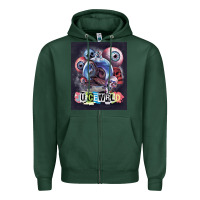 Sports Green wrld legend of music rap Zipper Hoodie - linhVisuals