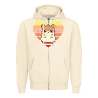 Sandshell cute hamster design retro heart shape vintage t shirt Zipper Hoodie - linhVisuals