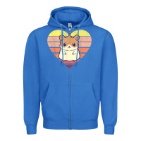 True Royal cute hamster design retro heart shape vintage t shirt Zipper Hoodie - linhVisuals