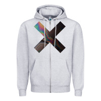 Heather Grey the xx Zipper Hoodie - linhVisuals