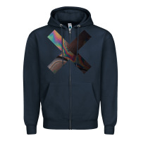 Navy the xx Zipper Hoodie - linhVisuals