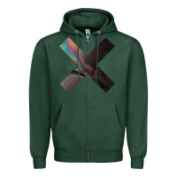 Sports Green the xx Zipper Hoodie - linhVisuals