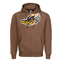 Chestnut akron-rubber-ducks Zipper Hoodie - linhVisuals