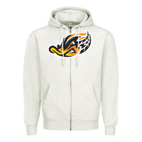 Oatmeal Heather akron-rubber-ducks Zipper Hoodie - linhVisuals