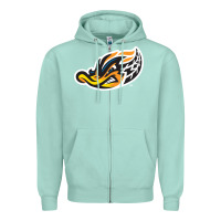 Seafoam akron-rubber-ducks Zipper Hoodie - linhVisuals