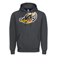 Smoke akron-rubber-ducks Zipper Hoodie - linhVisuals