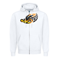 White akron-rubber-ducks Zipper Hoodie - linhVisuals