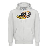 Dove Grey akron-rubber-ducks Zipper Hoodie - linhVisuals