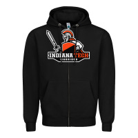 Black indiana institute of technology warrior Zipper Hoodie - linhVisuals