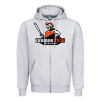 Heather Grey indiana institute of technology warrior Zipper Hoodie - linhVisuals