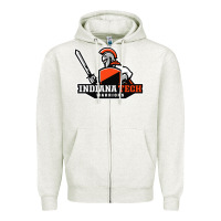 Oatmeal Heather indiana institute of technology warrior Zipper Hoodie - linhVisuals