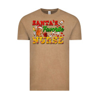 Santa's Favorite Nurse Vintage Tee | Teevron