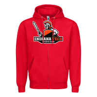Red indiana institute of technology warrior Zipper Hoodie - linhVisuals