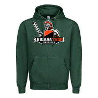 Sports Green indiana institute of technology warrior Zipper Hoodie - linhVisuals