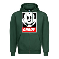 Sports Green ohboy Zipper Hoodie - linhVisuals
