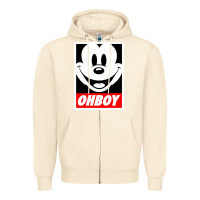 Sandshell ohboy Zipper Hoodie - linhVisuals