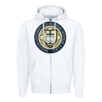 White university dame Zipper Hoodie - linhVisuals
