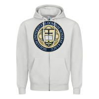 Dove Grey university dame Zipper Hoodie - linhVisuals