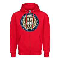 Red university dame Zipper Hoodie - linhVisuals