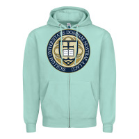 Seafoam university dame Zipper Hoodie - linhVisuals