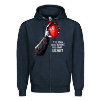 Navy everclear best of cover Zipper Hoodie - linhVisuals
