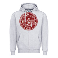 Heather Grey university oklahoma Zipper Hoodie - linhVisuals