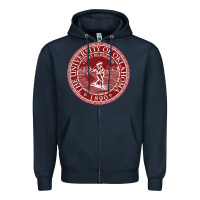 Navy university oklahoma Zipper Hoodie - linhVisuals