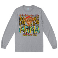 Heather Grey God Gifted Me Two Titles And Mama i Rock Them Both Long Sleeve Tee - CowhideDigitalArt