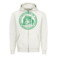 Oatmeal Heather upr at mayaguez Zipper Hoodie - linhVisuals