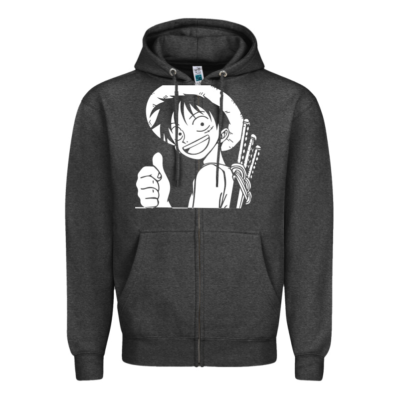 Luffy One Piece Zipper Hoodie by linhVisuals | Teevron