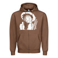 Chestnut luffy one piece Zipper Hoodie - linhVisuals