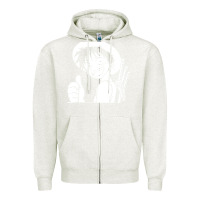 Oatmeal Heather luffy one piece Zipper Hoodie - linhVisuals