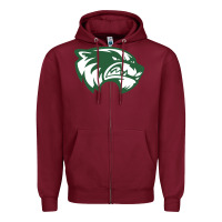 Burgundy utah valley wolverines Zipper Hoodie - linhVisuals
