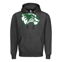 Charcoal Heather utah valley wolverines Zipper Hoodie - linhVisuals
