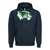 Navy utah valley wolverines Zipper Hoodie - linhVisuals