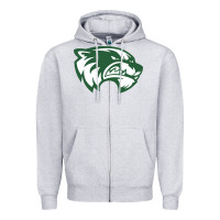 Heather Grey utah valley wolverines Zipper Hoodie - linhVisuals