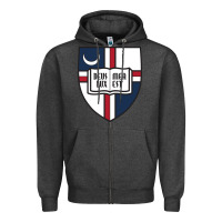 Charcoal Heather university catholic Zipper Hoodie - linhVisuals