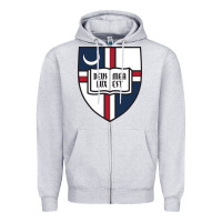Heather Grey university catholic Zipper Hoodie - linhVisuals