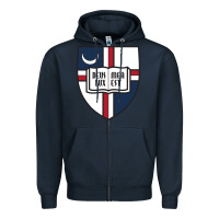 Navy university catholic Zipper Hoodie - linhVisuals