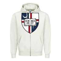 Oatmeal Heather university catholic Zipper Hoodie - linhVisuals