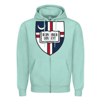 Seafoam university catholic Zipper Hoodie - linhVisuals