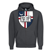 Smoke university catholic Zipper Hoodie - linhVisuals